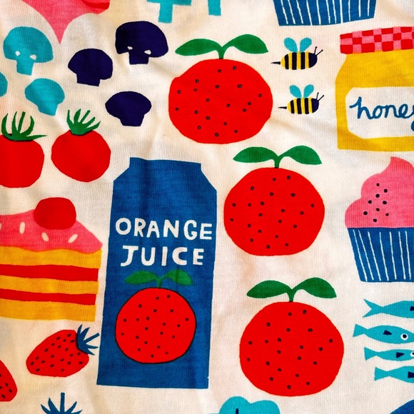 Mini Boden Girls Skort Skort Size 7 8 Y CottonFood Picnic Print Multi Color NWT - Picture 8 of 14